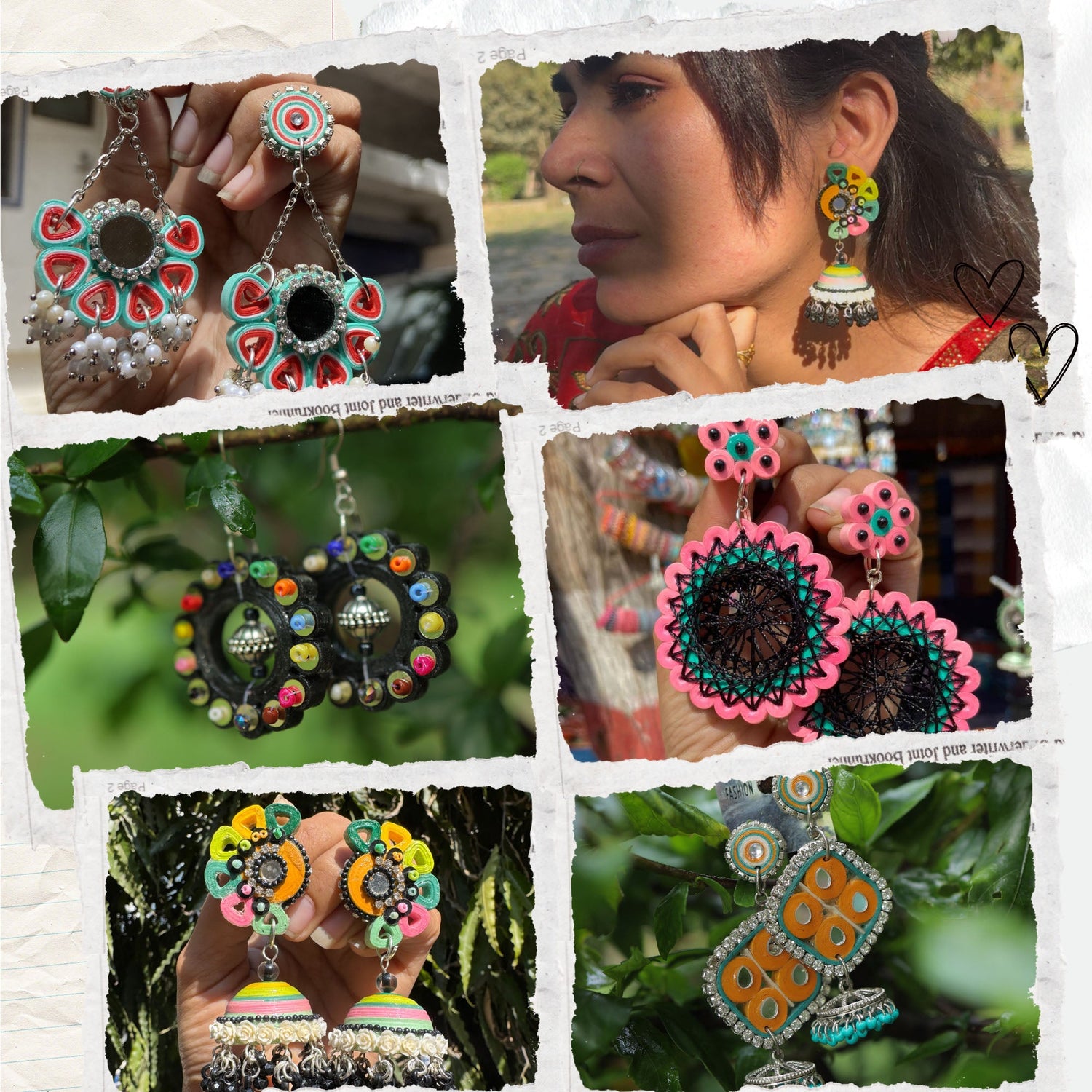 Paper Quilling Earrings