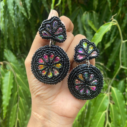 Black statement Earrings