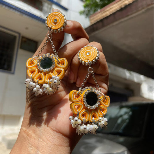 QuillRang Danglers  - Customizable Paper Quilling Earrings
