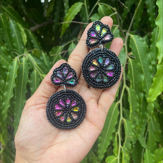 Black statement Earrings