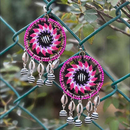 Dreamcatcher Macrame Earrings