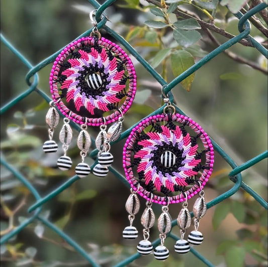 Dreamcatcher Macrame Earrings