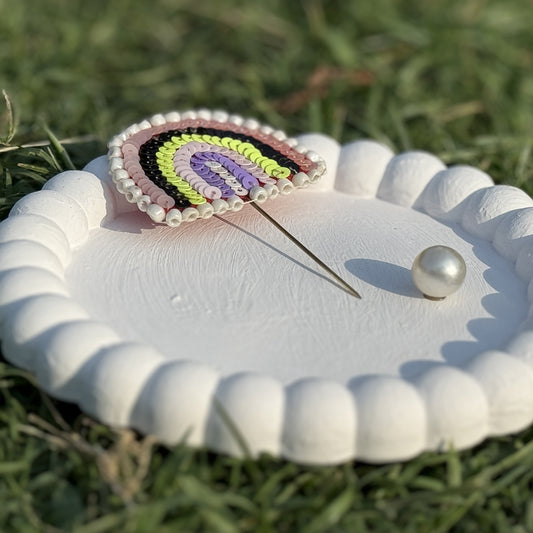 Pastel Parade Rainbow Brooch